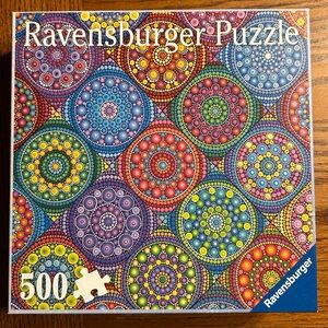 Ravensburger Colorful Mandala Dot Puzzle 500 pieces - missing 1 piece
